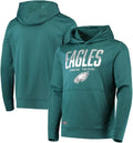NFL Youth 8-20 Eagles Big Stage Performance Pullover Hoodie - Team
