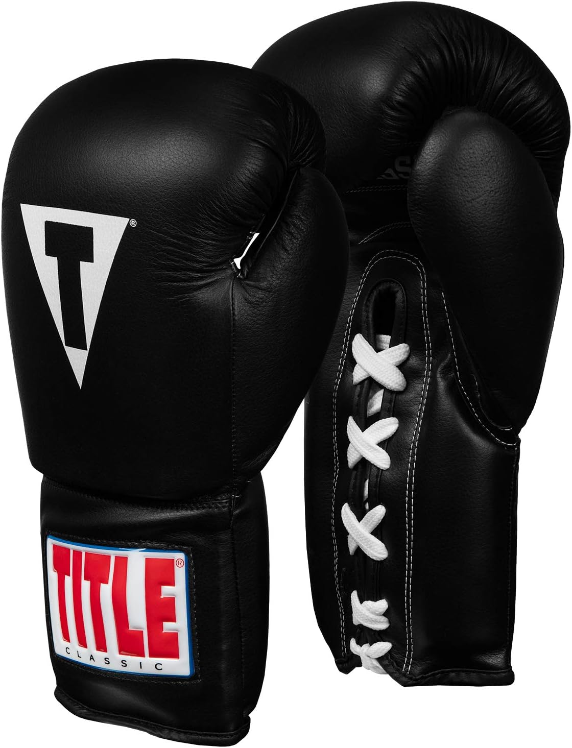 Title Classic Leather Lace Training Gloves 2.0 for Boxing