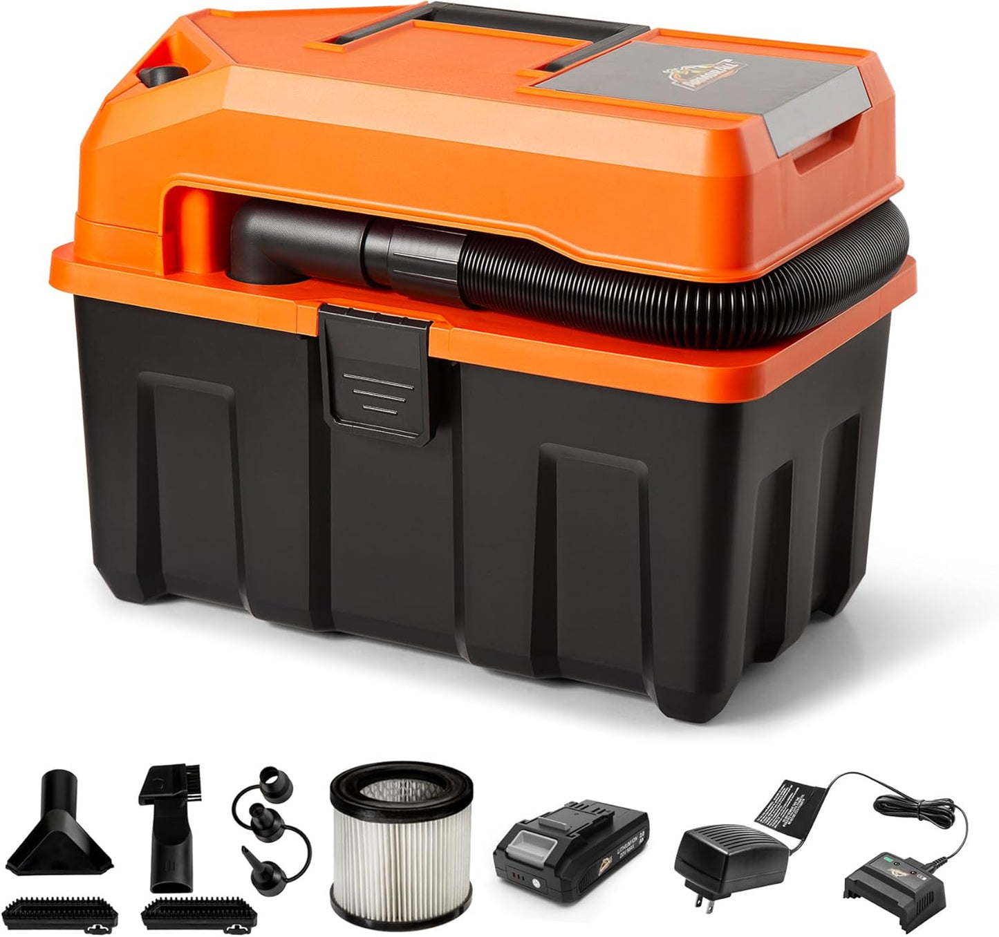 Armor All 2.5-Gallon Cordless Wet Dry Vacuum for Easy Cleanup