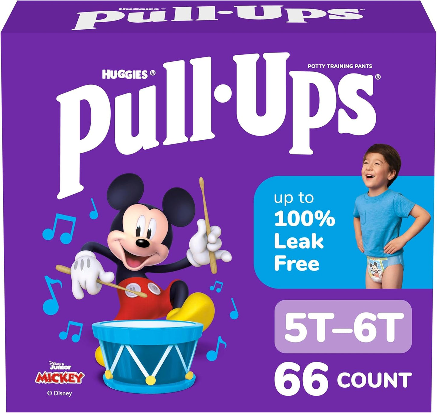 Pull-Ups Boys' Potty Training Pants for Size 5T-6T Kids