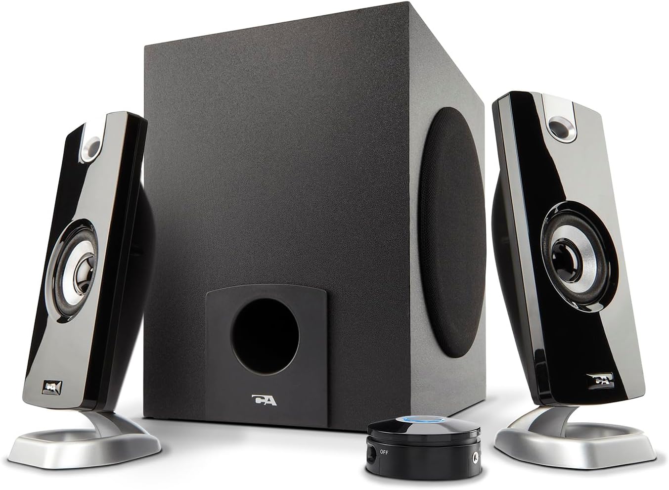 Enhanced Sound Experience: Cyber Acoustics 2.1 Speaker System