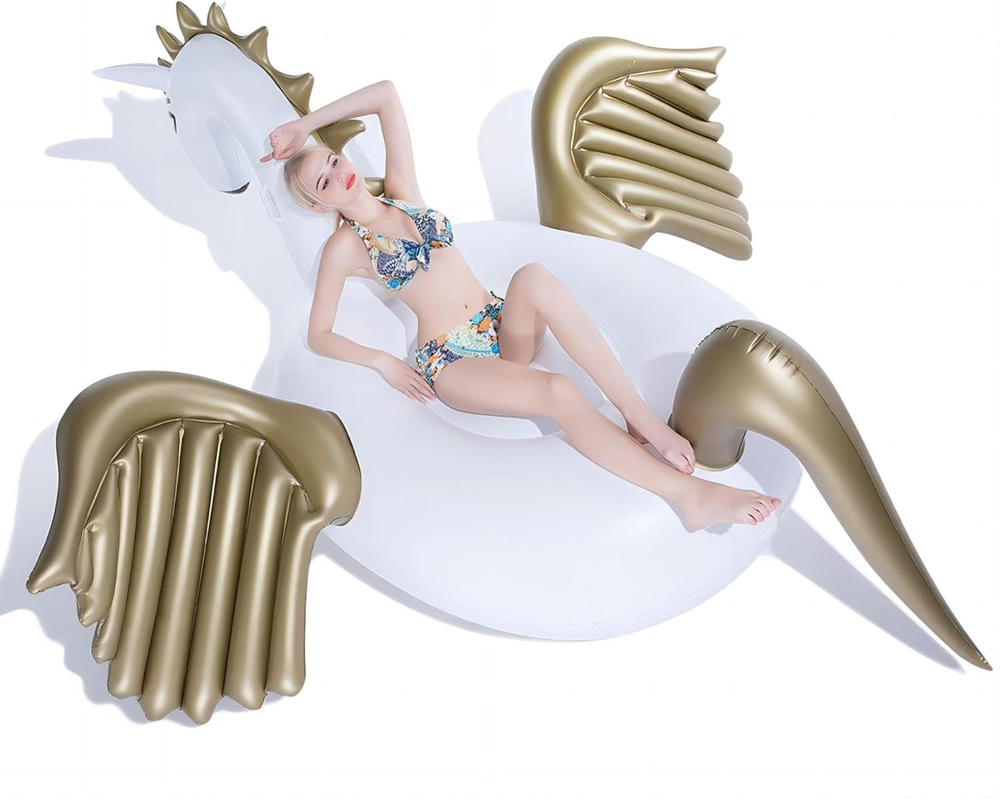 Giant Inflatable Pegasus Pool Float for Summer Fun and Relaxation