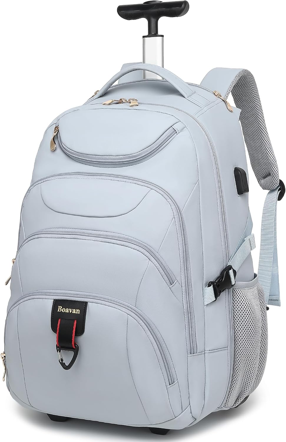 Boavan Rolling Backpack for Women - 17.3 Inch Wheeled Laptop