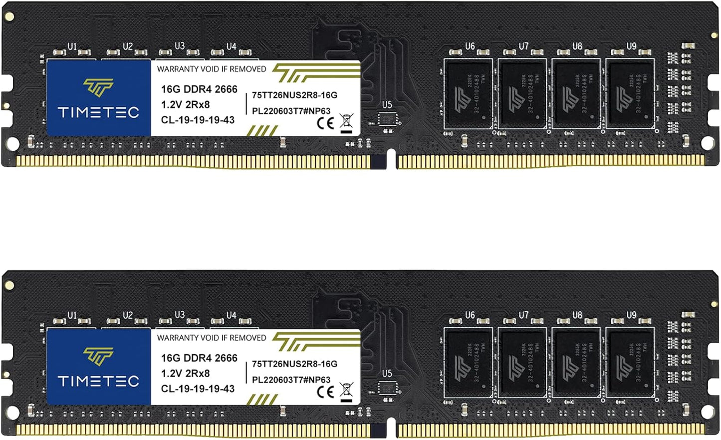 Timetec 32GB DDR4 2666MHz RAM Upgrade for Desktop PCs