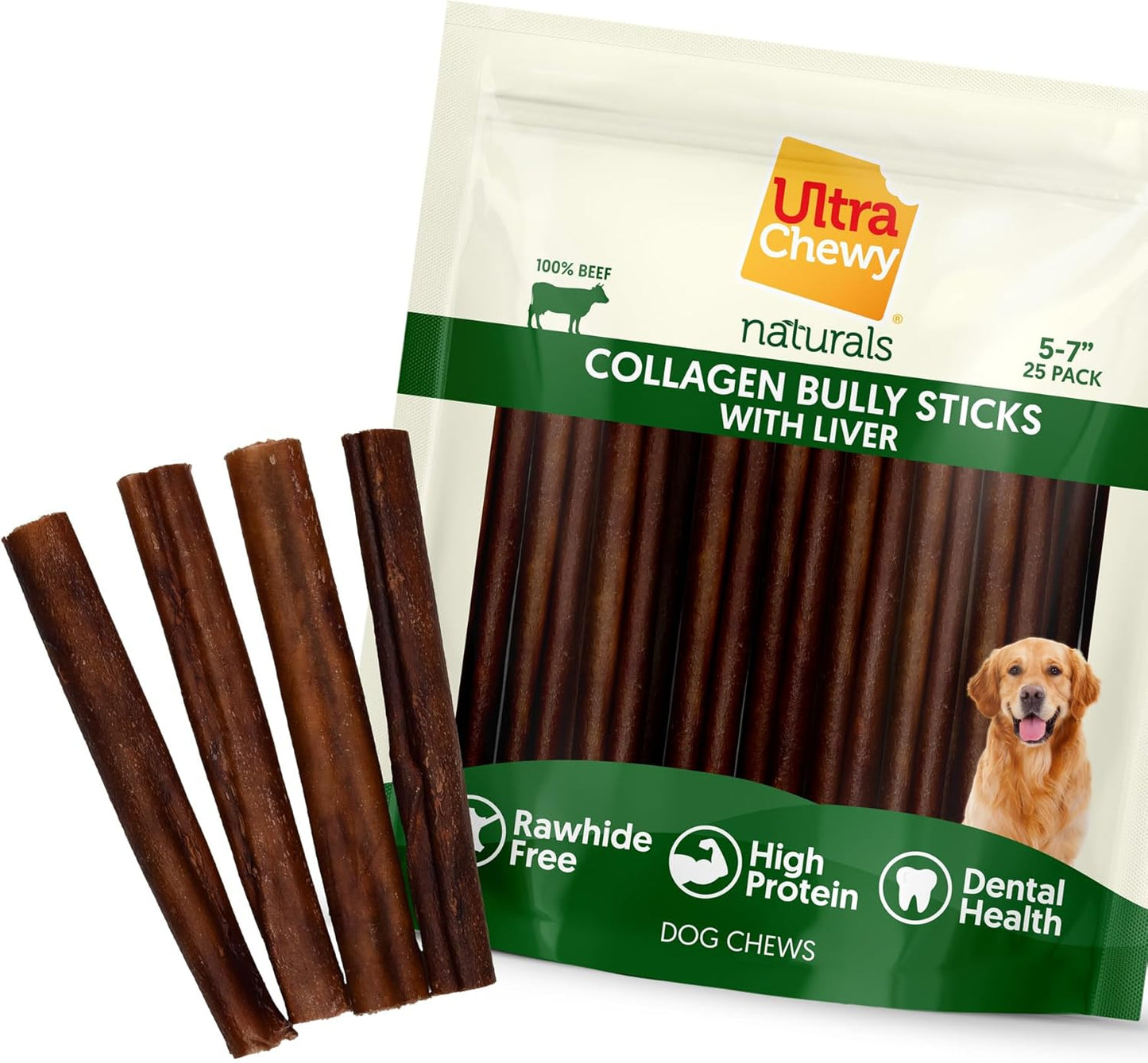 Ultra Chewy Collagen Sticks for Dogs - Healthy Chew Treats