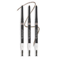 Universal Eyebrow Pencil 3-Pack - Precision Tip & Spoolie for Defined