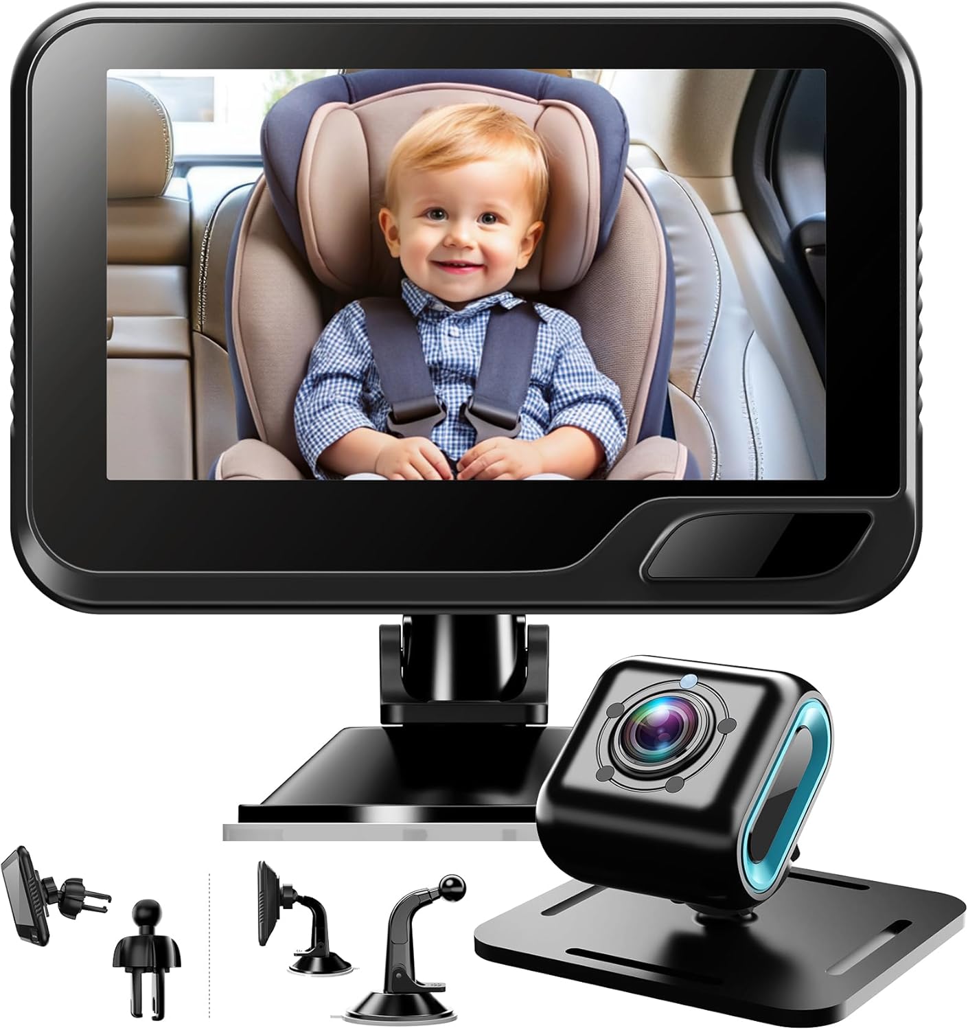 Safe Night Vision Baby Car Mirror - Hocany