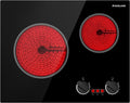GASLAND Apartment Electric Cooktop 2 Burners 21 in - Powerful Built-In