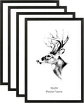 12x18 Solid Wood Picture Frame Set of 4 for Photos & Art