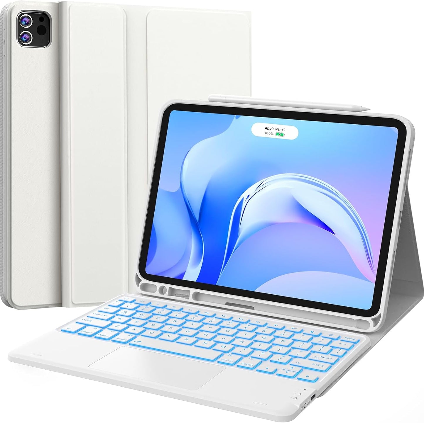 CHESONA iPad Air 11 Inch Case with Keyboard and Backlight Features