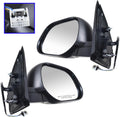 TRQ Pair of Side Mirror Assemblies for Driver and Passenger Vehicles