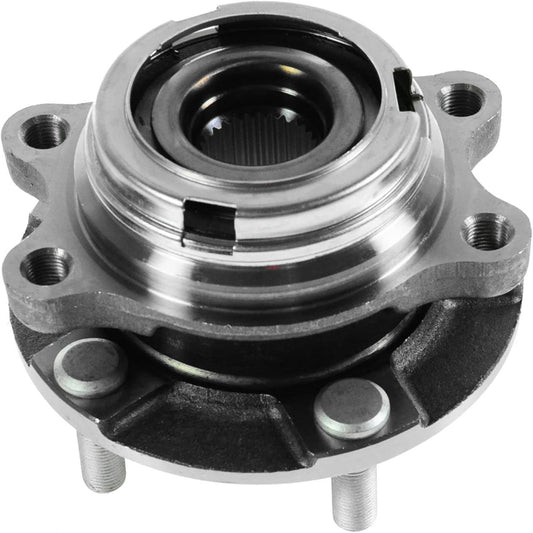 TRQ Front Wheel Bearing & Hub Assembly with ABS Sensor for Nissan