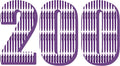 Deegtran 200 Pack No Bleed Purple Barrel Click Pens - Smooth 1.0mm