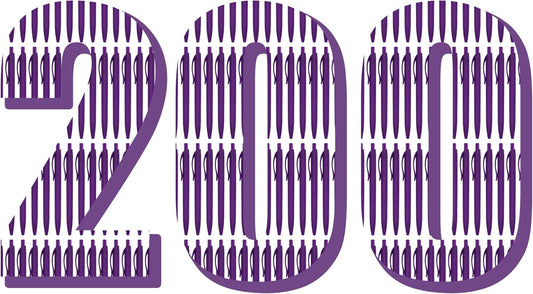 Deegtran 200 Pack No Bleed Purple Barrel Click Pens for Smooth Writing