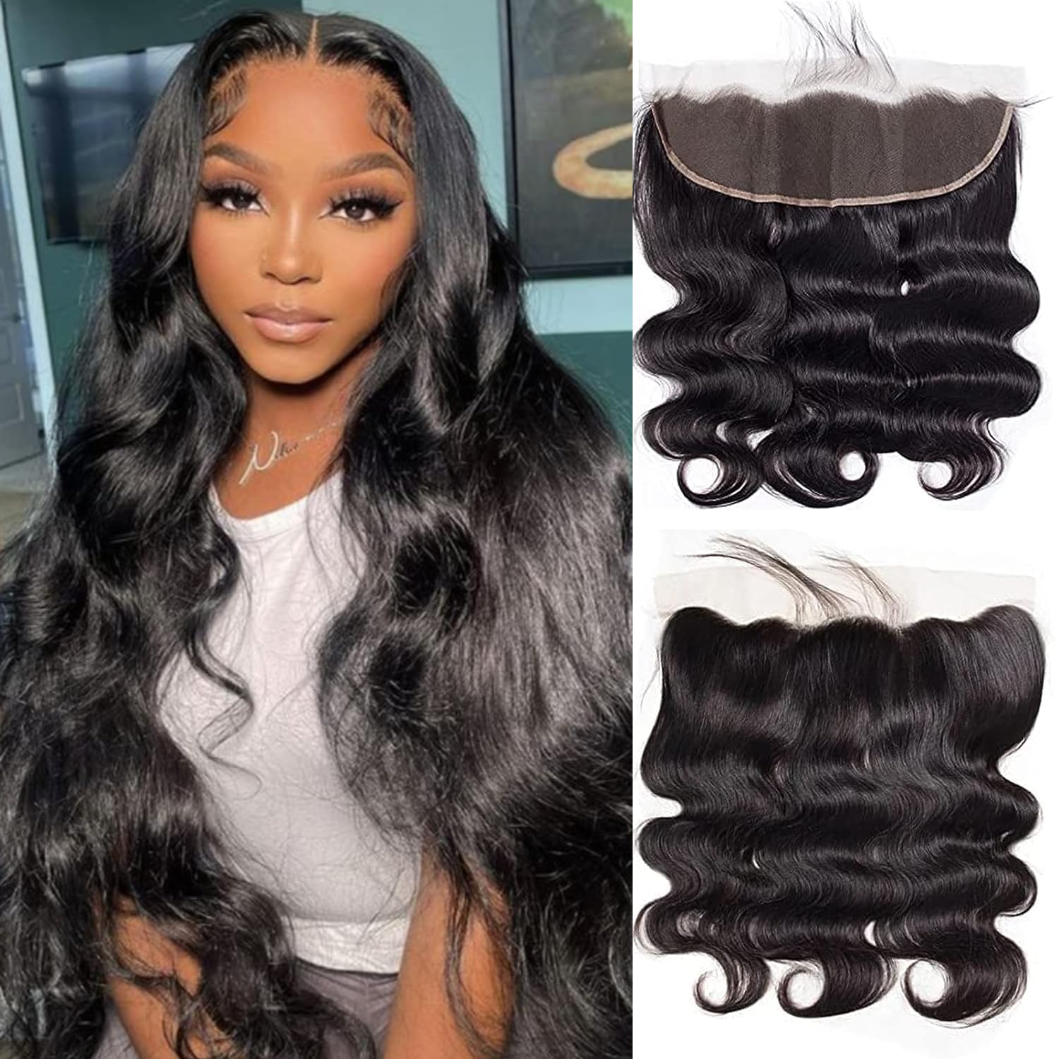 13x4 Lace Frontal Closure Body Wave Human Hair for Elegance
