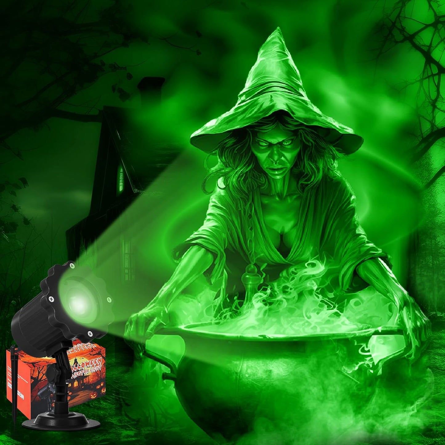 Dynamic Halloween Projector Lights for Spooky Outdoor Decor