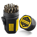Cobalt Drill Bit Set 29-Piece M35 Cobalt Steel - Durable Metal Bits
