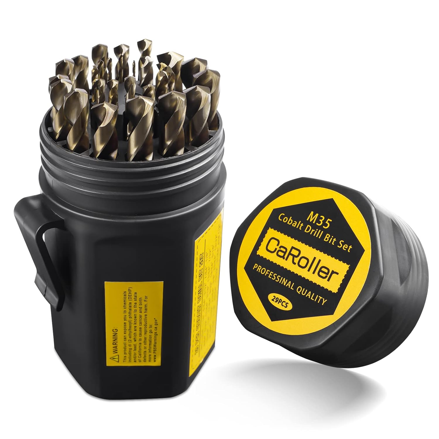 Cobalt Drill Bit Set 29-Piece M35 Steel Bits for Wood and Metal
