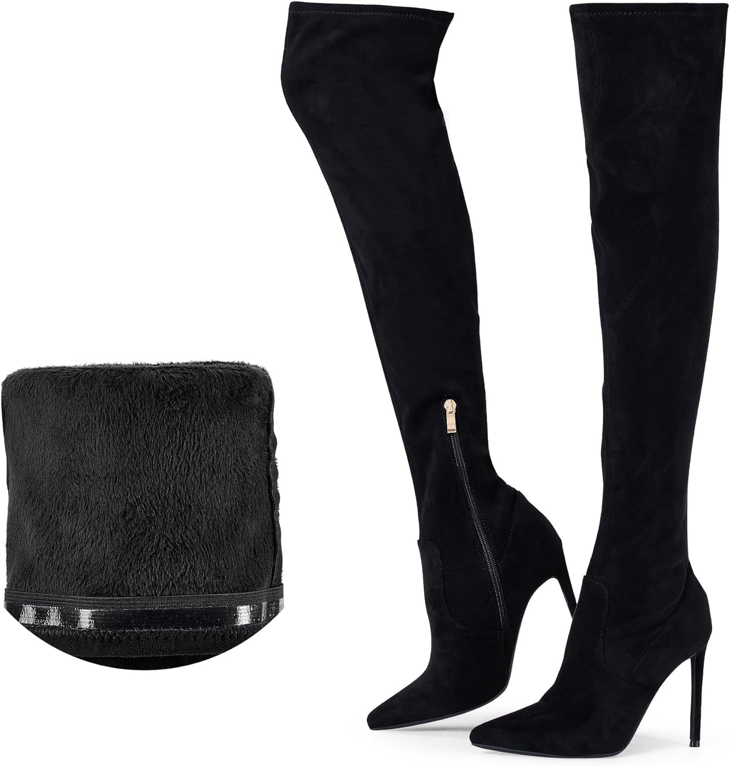 Elisabet Tang Thigh High Boots with 4.3 Inch Stiletto Heels