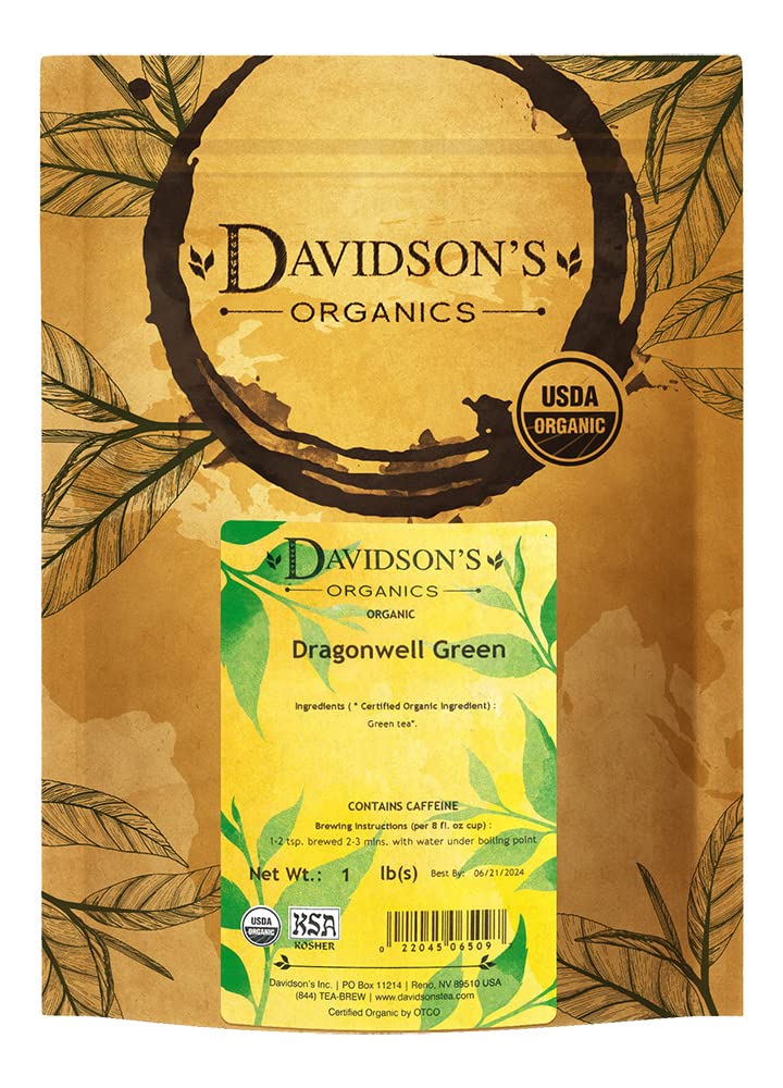 Davidson's Dragonwell Green Loose Leaf Tea - A Flavorful Delight