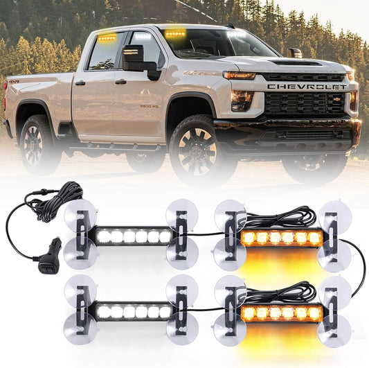 4X 6.1 inch Emergency Strobe Traffic Advisor Light Bar Review
