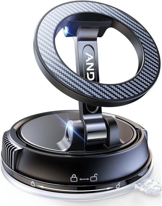ANDERY Magsafe Car Phone Holder - 78+LBS Suction, 2400gf Magnetic