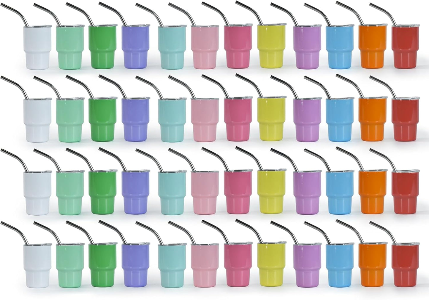 AGH Sublimation Shot Glasses Wine Tumbler Set - 48 Pcs