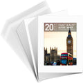 Pre-Cut 11x14 White Picture Mat Kit for 8.5x11 Photo - Pack of 20
