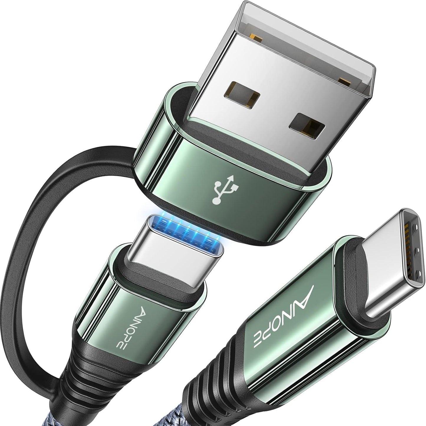 AINOPE 10ft Fast Charging USB C Cable