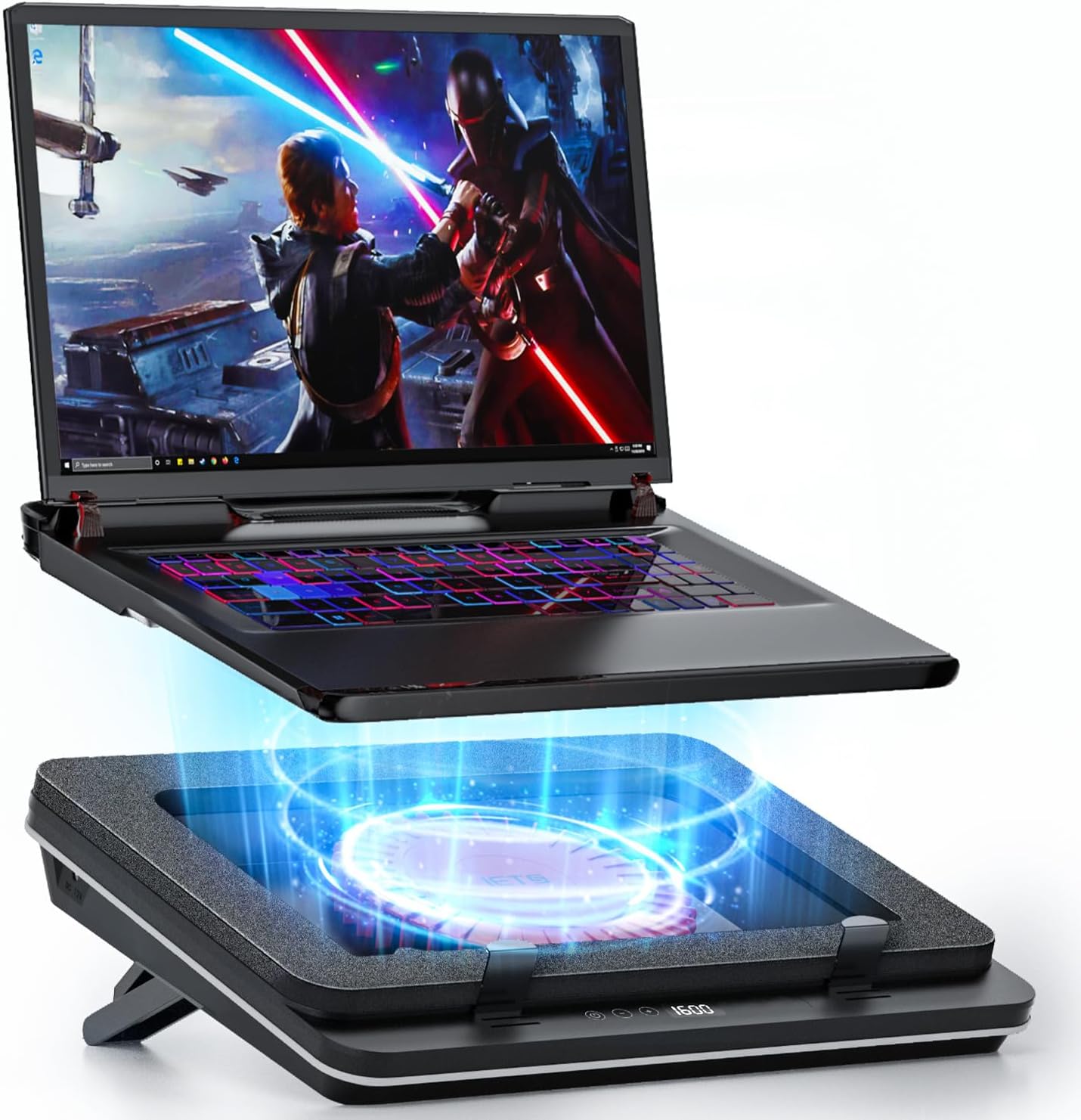 GT600 Laptop Cooling Pad with Turbo-Fan for Gaming Laptops