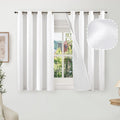 Short Blackout Curtains 54 in Length 2 Panels - Total Light Blocking
