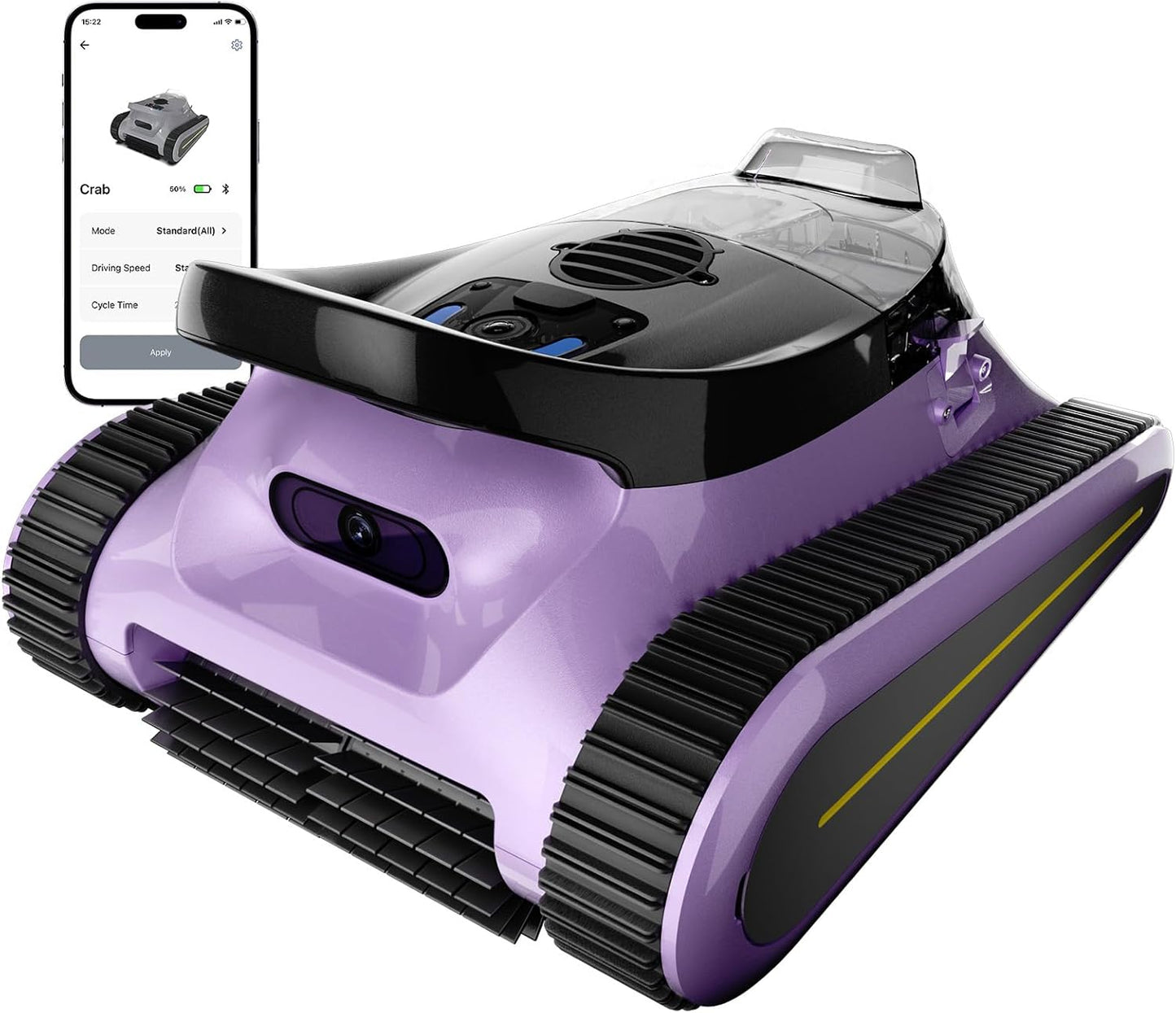 Cordless Robotic Pool Cleaner with 180W Brushless Motor Power