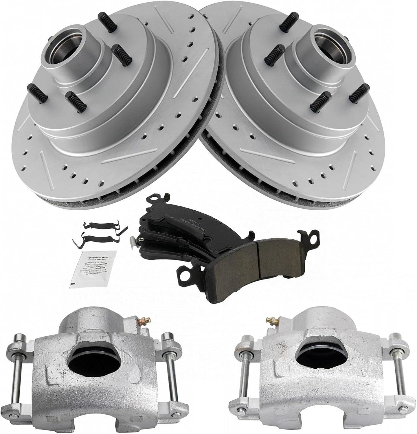TRQ Front Ceramic Pads Performance Rotors & Caliper Kit Review