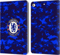 Chelsea Football Club Camouflage Crest Leather Flip Case for iPad 9.7