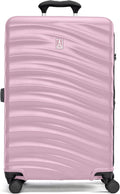 Checked Medium 25-Inch Pink Hardside Spinner Luggage - Lightweight