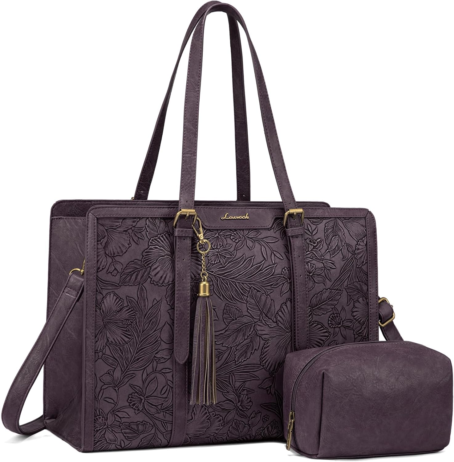 LOVEVOOK Laptop Tote Bag for Women, Stylish and Functional