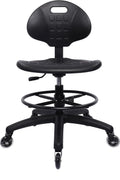 Polyurethane Drafting Lab Stool 450 lb Capacity - 18ft Footring