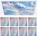 Fluorescent Light Covers 8 Pack 4x2 ft - Magnetic Rainbow Diffusers