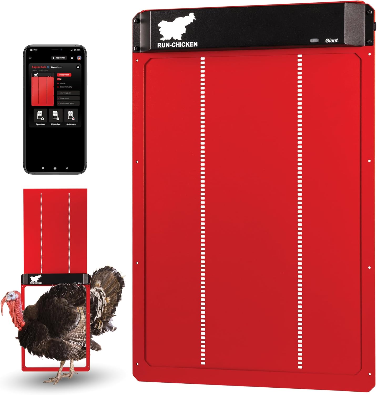 Giant Automatic Chicken Coop Door for Large Poultry by RUN-CHICKEN