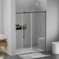 Frameless Sliding Shower Door 56-60 in W x 75 in H - Silent Soft-Close