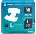 SUNKISS TrustPlus Overnight Adult Diapers with Tabs - Heavy Absorbency