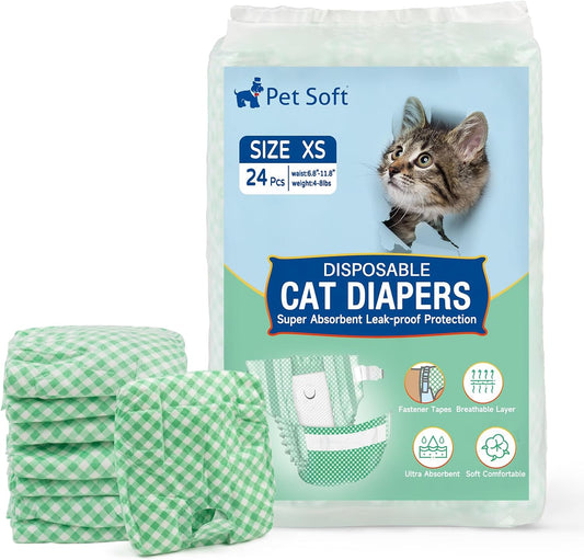 Ultra Absorbent Pet Diapers - Leak-Proof, Female Dog & Cat Diapers