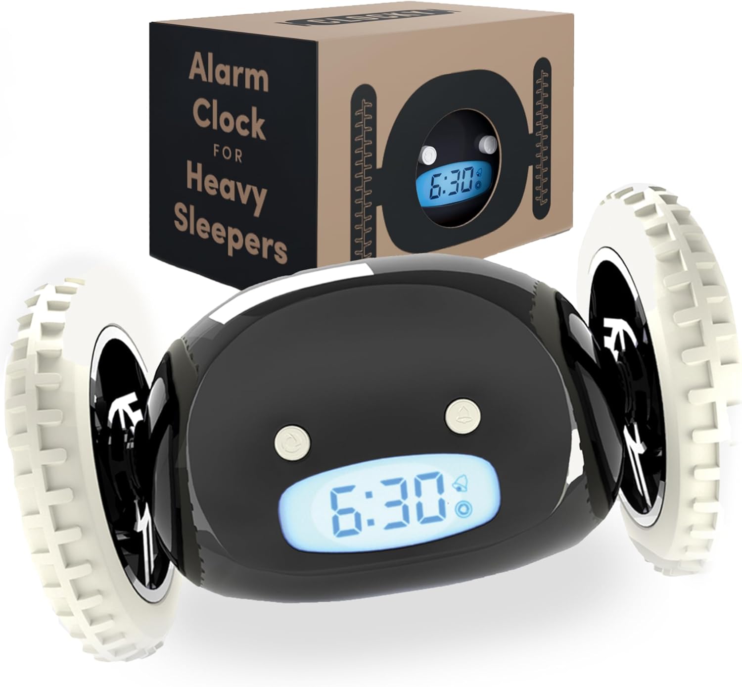 CLOCKY Extra Loud Alarm Clock for Heavy Sleepers on Wheels