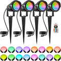 Halloween Outdoor Spotlights for Yard 10W RGBW Color Changing - Plug