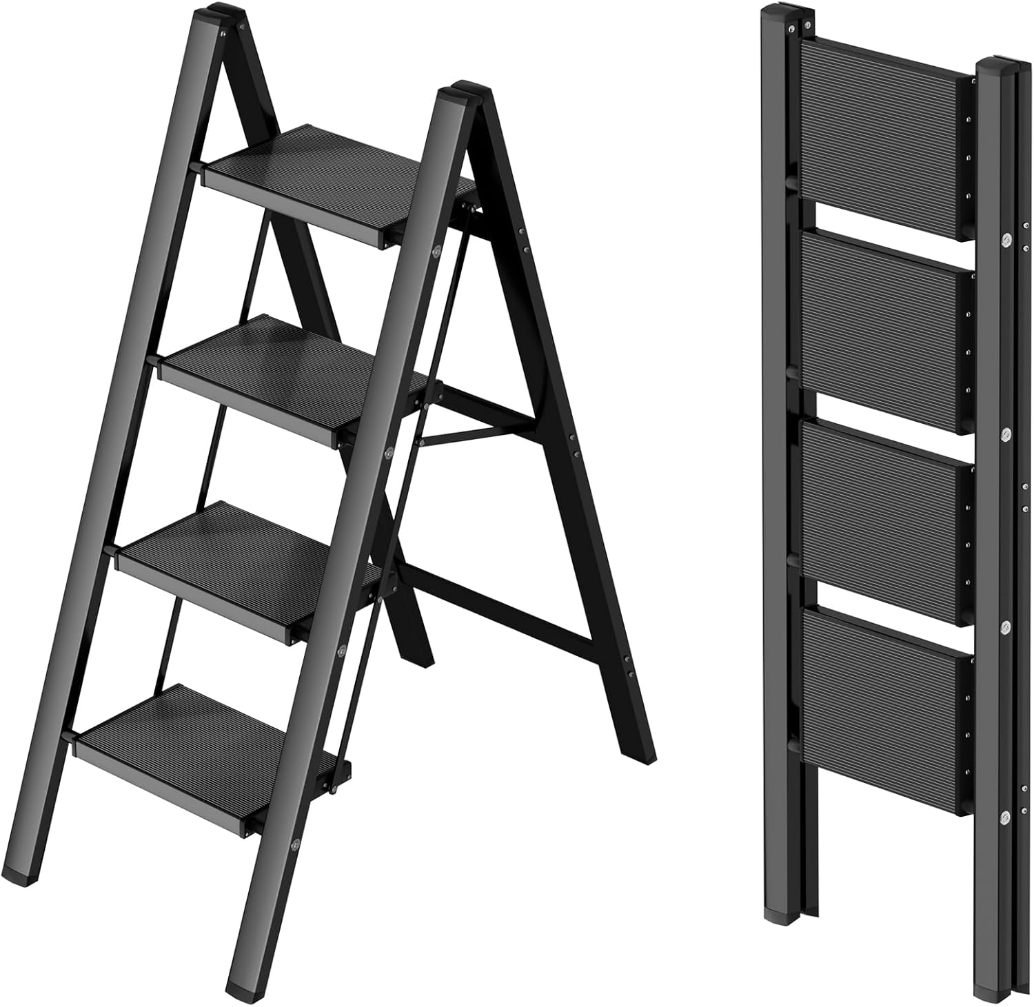 Taranta 4 Step Ladder - Lightweight Folding Step Stool for Home