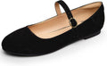 Trary Mary Jane Ballet Flats Black Womens Dressy Comfortable Flats