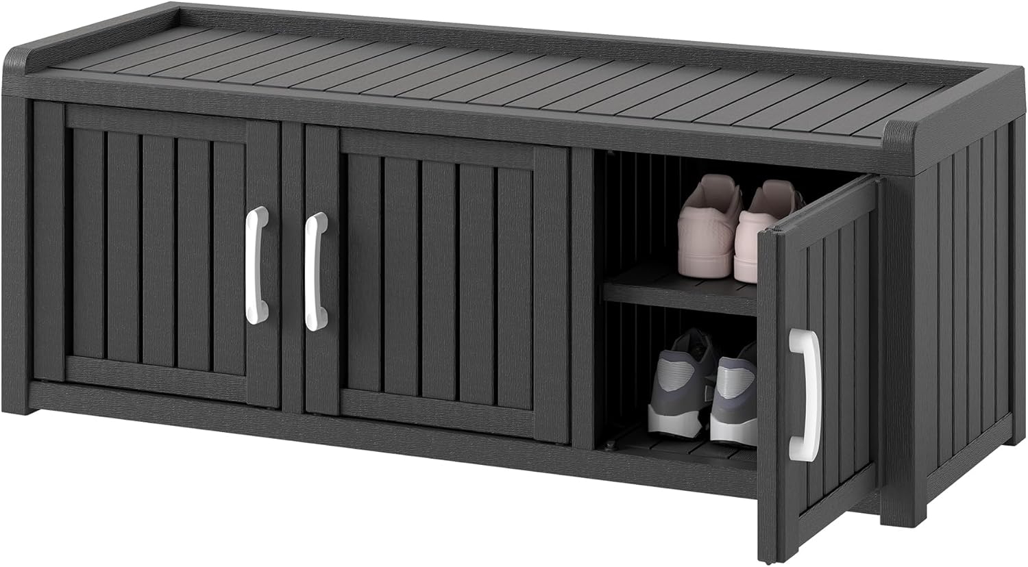 KAMABOKO Outdoor Shoe Storage Cabinet Waterproof and Stylish