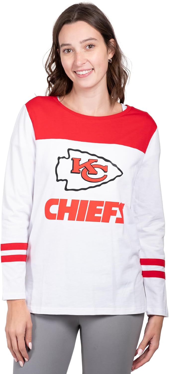 Ultra Game Women's NFL Super Soft Vintage Baseball T-Shirt