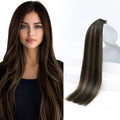 Sunny Hair Tape in Hair Extensions Ombre 16in 20Pcs 50G - Natural