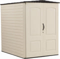 Large Vertical Resin Outdoor Storage Shed With Floor - Space-Saving